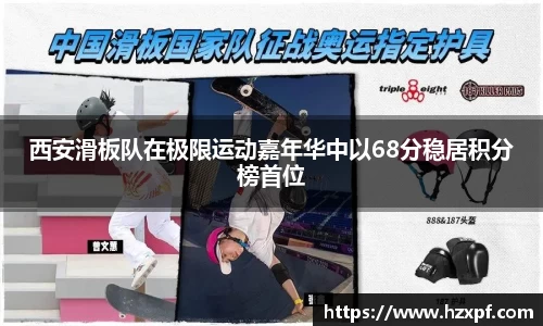 西安滑板队在极限运动嘉年华中以68分稳居积分榜首位